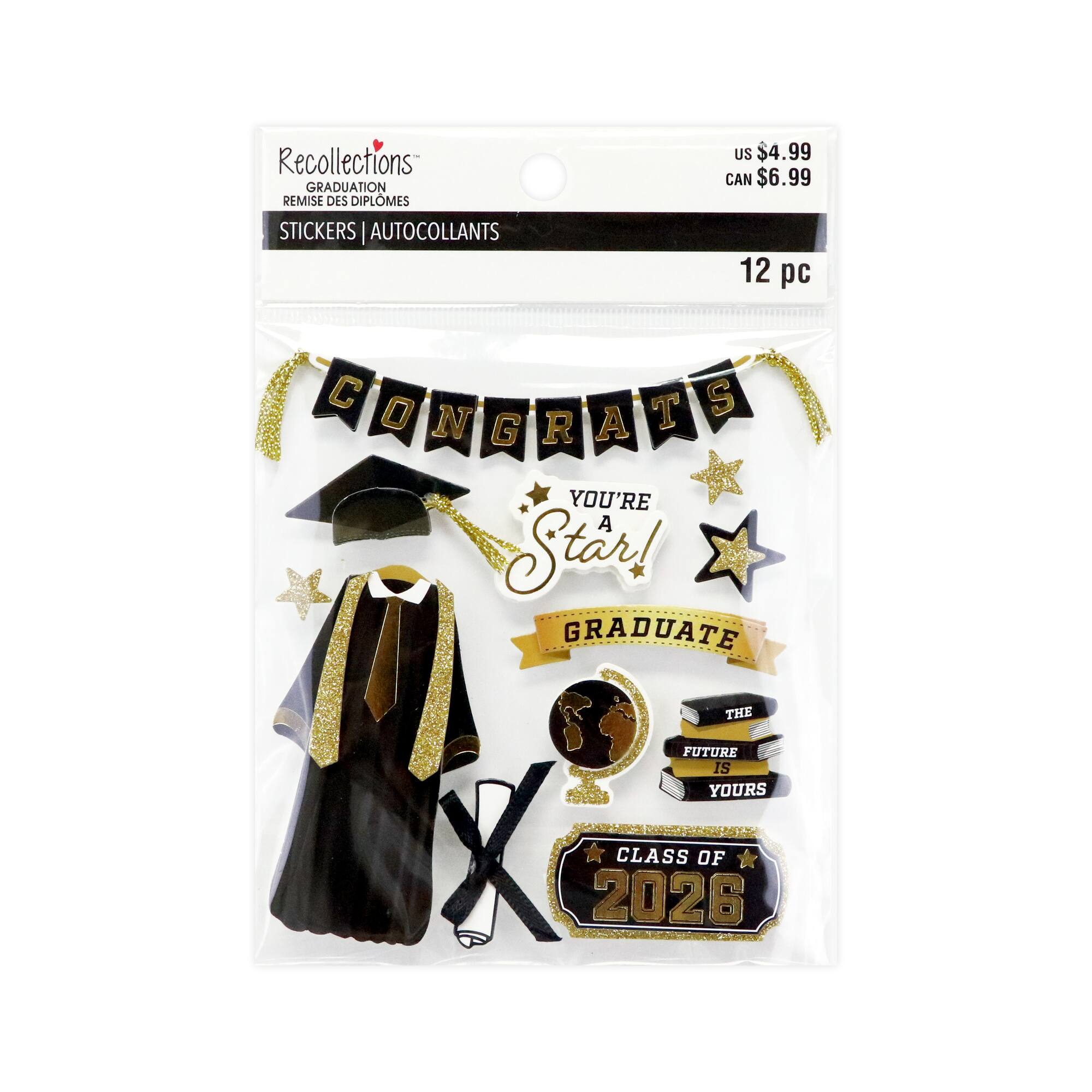 Graduation Gown Dimensional Stickers by Recollections™
